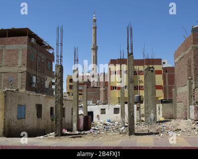 Hausbau, Hurghada, Aegypten / Ägypten Banque D'Images