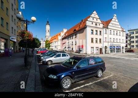 Europe, Pologne, Basse-Silésie, Lwowek Slaski / Löwenberg Au Sein De La Région De Slowien Banque D'Images