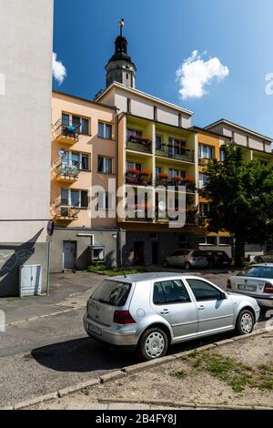 Europe, Pologne, Basse-Silésie, Lwowek Slaski / Löwenberg Au Sein De La Région De Slowien Banque D'Images