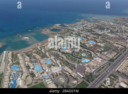 Hotelanlagen, Hurghada, Aegypten / Ägypten Banque D'Images