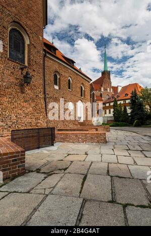 Europe, Pologne, Basse-Silésie, Wroclaw - Île De La Cathédrale Banque D'Images