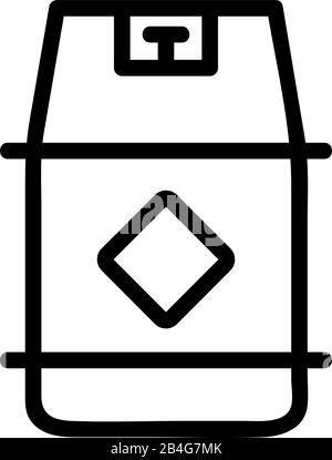 vecteur d'icône de faisceau de gaz. Illustration du symbole de contour isolé Illustration de Vecteur