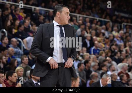 Barcelone, Espagne. 06 mars 2020. Barcelone, ESPAGNE - MARS 06: Oliver Kostic du FC Bayern Munich lors du match de basket-ball Euroligue joué entre le FC Barcelona Basquet et le FC Bayern Munich Basketball à Palau Blaugrana le 6 mars 2020 à Barcelone, Espagne. Crédit: Dax Images/Alay Live News Banque D'Images