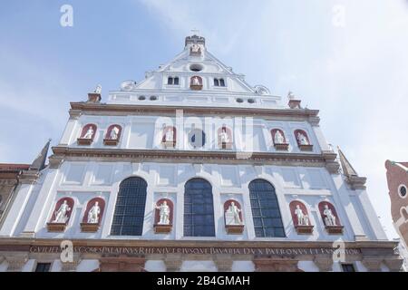 Michaelskirche, Jesuitenkirche St. Michael, Munich, Haute-Bavière, Bavière, Allemagne, Europe Banque D'Images