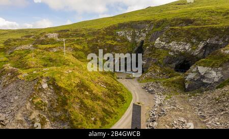 Old Slate Quarry, Île De Valentia, Antenne D'Irlande Banque D'Images