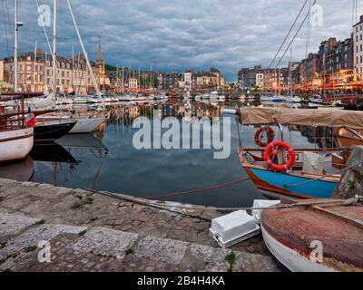 Honfleur, Honfleur-Deauville, Lisieux, Calvados, Normandie, France Banque D'Images