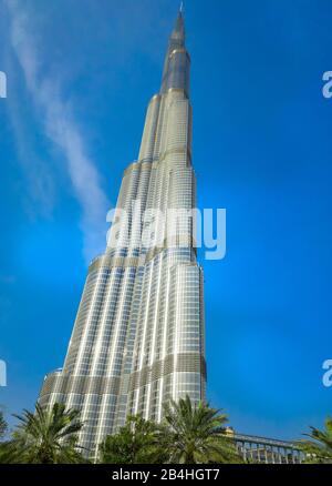 Dubaï, Vae, Place Emaar, Burj Khalifa, Dubaï Banque D'Images