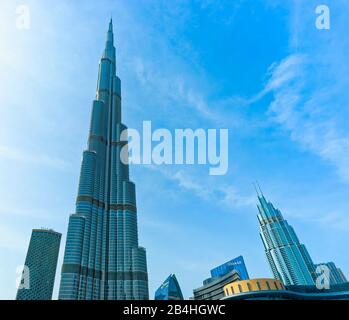 Dubaï, Vae, Place Emaar, Burj Khalifa, Dubaï Banque D'Images