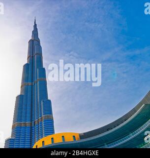 Dubaï, Vae, Place Emaar, Burj Khalifa, Dubaï Banque D'Images