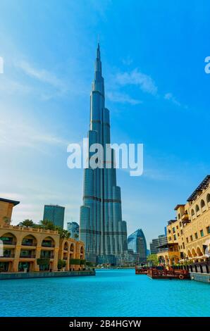 Dubaï, Vae, Place Emaar, Burj Khalifa, Dubaï Banque D'Images