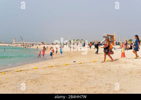 Dubaï, Émirats Arabes Unis, Jumeirah, Jumeihra Beach, Dubaï Banque D'Images