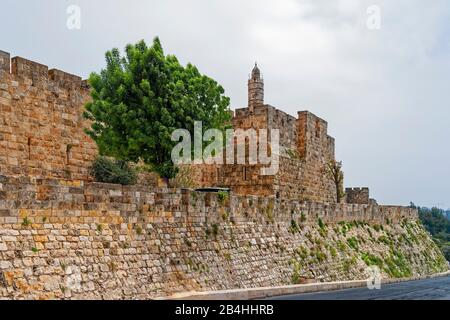 Israël, La Vieille Ville, David Citadel, Jérusalem Banque D'Images