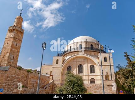 Israël, Synagogue Hurva, Jérusalem Banque D'Images