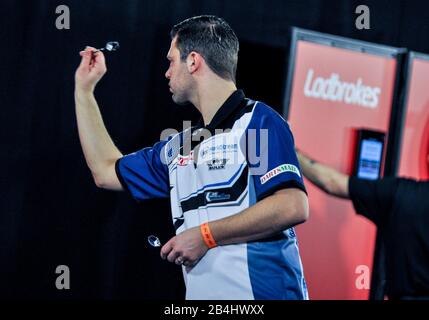 6 Mars 2020 Minehead, Angleterre Fléchettes Uk Open Maik Kuivenhoven Banque D'Images