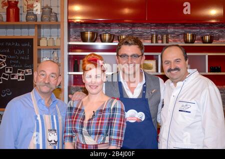 Enie Van De Meiklokjes (Doreen Grochowski) - Entertainerin, Hans-Dieter Sigl - Schauspieler, Johann Lafer - Koch, Wilhelm (Horst) Lichter - Koch Banque D'Images