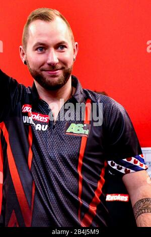 6 Mars 2020 Minehead, Angleterre Fléchettes Uk Open Danny Noppert Banque D'Images