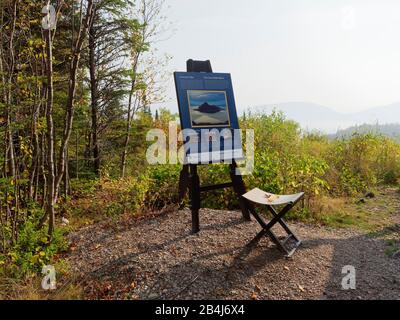 Algoma Region, Fall, Kanada, Great Lakes, Peintre Paysagiste Ay Jackson, Neys Provincial Park, Pic Island Overlook Trail, Ontario Province Banque D'Images