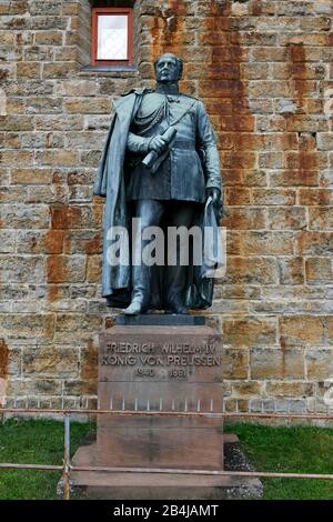 Jambes de bronze, mémorial en l'honneur de Friedrich Wilhelm IV Roi De Prusse 1840-1861, Château De Hohenzollern, Hechingen, Alb Swabian, Bade-Wuttenberg, Allemagne, Europe Banque D'Images