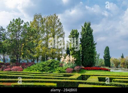 Parc et Jardin dans Sigurtá Valeggio sul Mincio, Veneto, Italie Banque D'Images