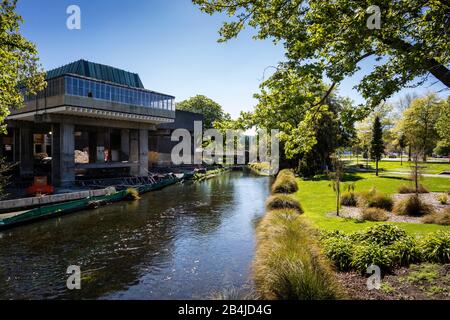 Reconstruction À Avon River, Victoria Squure, Christchurch Central City Banque D'Images