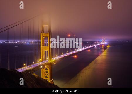 États-Unis, États-Unis D'Amérique, San Francisco, Golden Gate Bridge, Bay Area, Californie, Banque D'Images