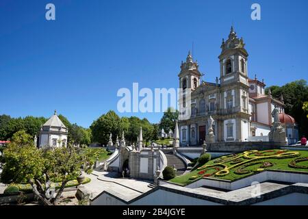 Europe, Portugal, Région Du Nord, Braga, Sanctuaire, Bom Jesus Do Monte, Architecture Néoclassique Banque D'Images