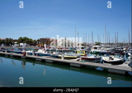 Europe, Portugal, région de l'Algarve, Lagos, marina, Marina de Lagos Banque D'Images