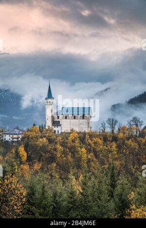 Église De San Martino, Valle Di Cadore, Belluno, Vénétie, Italie Banque D'Images