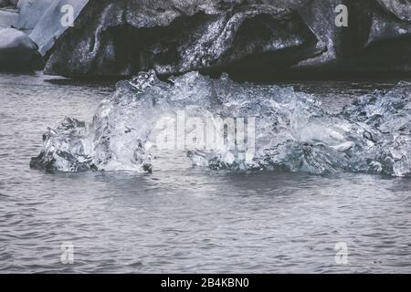 Jökulsarlon - lagune de glacier en Islande Banque D'Images