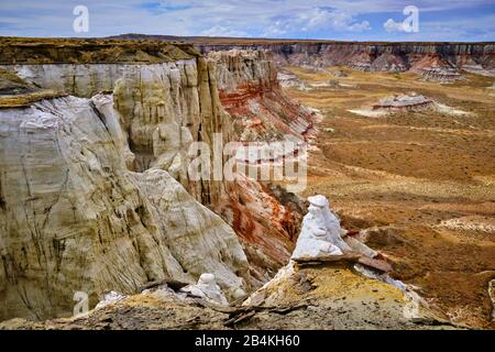 États-Unis, États-Unis D'Amérique, Arizona, Utah, Coal Mine Canyon, Tuba City, Coal Mine Mesa, Plateau Moenkopi, Banque D'Images