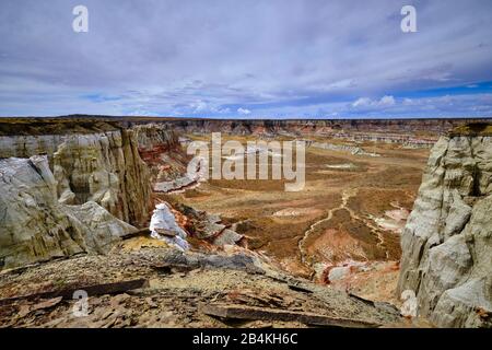 États-Unis, États-Unis D'Amérique, Arizona, Utah, Coal Mine Canyon, Tuba City, Coal Mine Mesa, Plateau Moenkopi, Banque D'Images