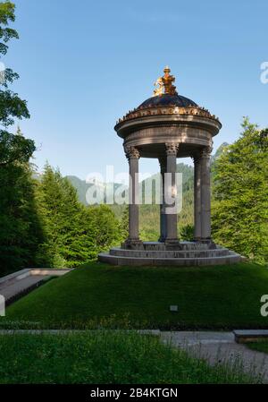 Allemagne, Bavière, Palais Linderhof, le Temple Vénus dans le Parc du Palais, Banque D'Images