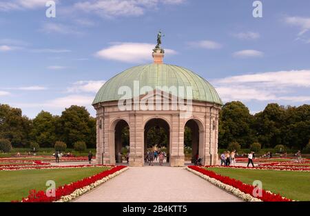 Allemagne, Bayer, Munich, le Temple Diana dans le Hofgarten Banque D'Images