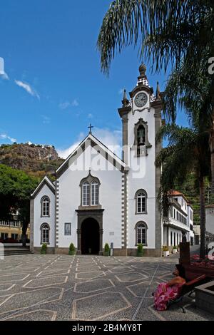 L'église Igreja de São Bento, Ribeira Brava, Madeira, Portugal Banque D'Images