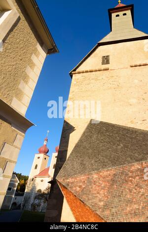 Sankt Lambrecht, monastère Abbaye de Saint-Lambrecht, église Saint-Pierre en Autriche, Styrie, Murau-Murtal Banque D'Images