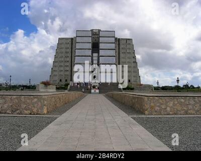 Le monument du mausolée du phare de Columbus à Saint-Domingue, République dominicaine Banque D'Images
