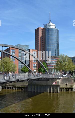 Columbushaus, Hafencity, Hambourg, Allemagne Banque D'Images