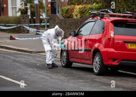 Southend, Essex, Royaume-Uni. 7 mars 2020. La police d'Essex enquête sur des lieux de crimes graves sur la route Cromer, à Southend-On-Sea, dans l'Essex. La police a été appelée à 5 heures du matin. On ne sait pas exactement pourquoi les services d'urgence ont été appelés à Southend ou si quelqu'un a été grièvement blessé. Plus d'informations à venir. Crédit: Ricci Fothergill/Alay Live News Banque D'Images