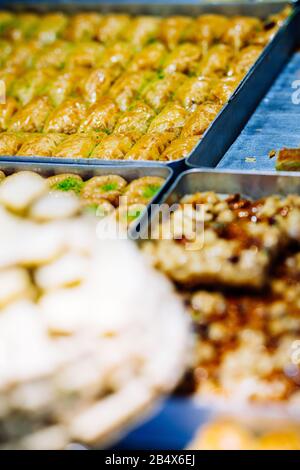 Baclava, pâtisserie douce en dinde Banque D'Images