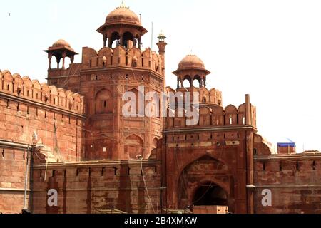 fort rouge ( lal kila ) Banque D'Images