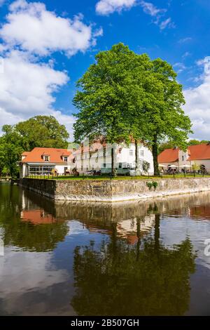 Château d'eau à Mellenthin sur l'île Usedom, Allemagne. Banque D'Images