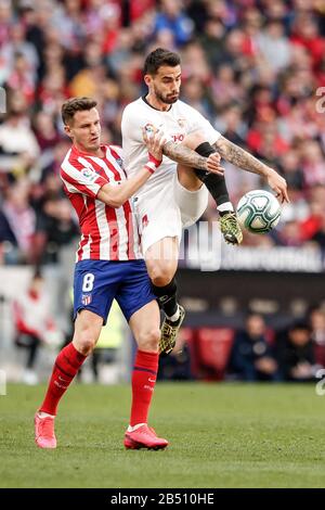 Stade Wanda Metropolitano, Madrid, Espagne. 7 mars 2020. Football de la Liga, Atletico de Madrid contre Séville; Suso (Sevilla FC) en action pendant le match crédit: Action plus Sports/Alay Live News Banque D'Images