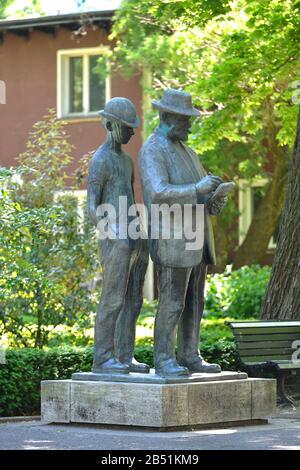 Denkmal Heinrich Zille, Am Koellnischen Park, Mitte, Berlin, Deutschland / Köllnischen Banque D'Images