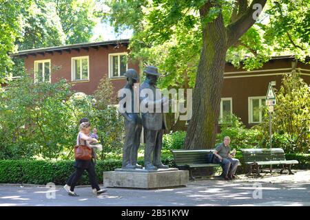 Denkmal Heinrich Zille, Am Koellnischen Park, Mitte, Berlin, Deutschland / Köllnischen Banque D'Images