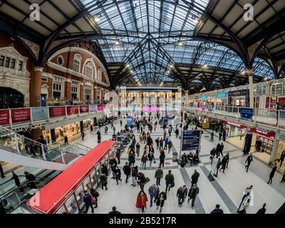 La gare de Liverpool Street, London, UK Banque D'Images