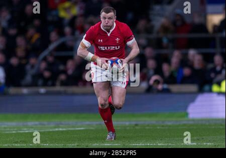 Londres, Royaume-Uni. 7 mars 2020. Rugby Union Guinness Six Nations Championship, Angleterre Contre Pays De Galles, Twickenham, 2020, 07/03/2020 Hadleigh Parkes Of Wales Credit: Paul Harding/Alay Live News Banque D'Images
