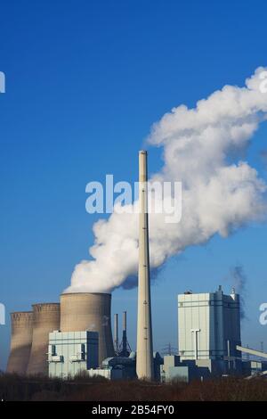 Centrale électrique au charbon, Gersteinwerk, RWE, Allemagne Banque D'Images