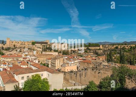 Vue sur le château de la Suda de Tortosa ou le château de Saint John , Tortosa Catalogne, Tarragone, Espagne Banque D'Images