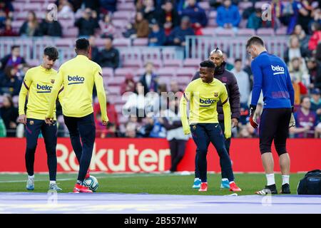 Barcelone, Espagne. 7 mars 2020. Ansu Fati du FC Barcelone lors du match de la Ligue entre le FC Barcelone et La Real Sociedad au Camp Nou le 7 mars 2020 à Barcelone, Espagne. Crédit: Dax/ESPA/Alay Live News Banque D'Images