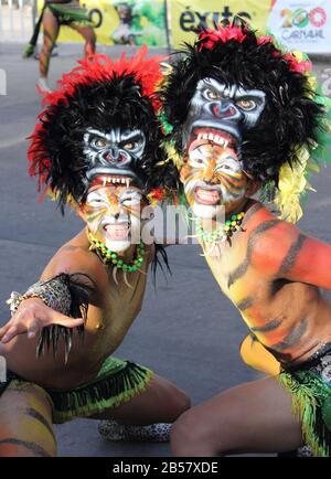 Barranquilla, COLOMBIE - 10 FÉVR. : Carnaval del Bicenario 200 ans de Carnaval. 10 Février 2013 Barranquilla Colombie Banque D'Images